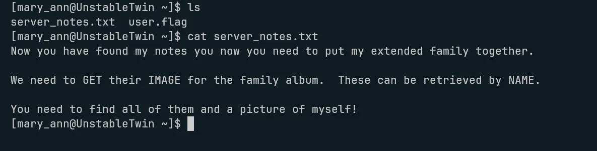 server notes