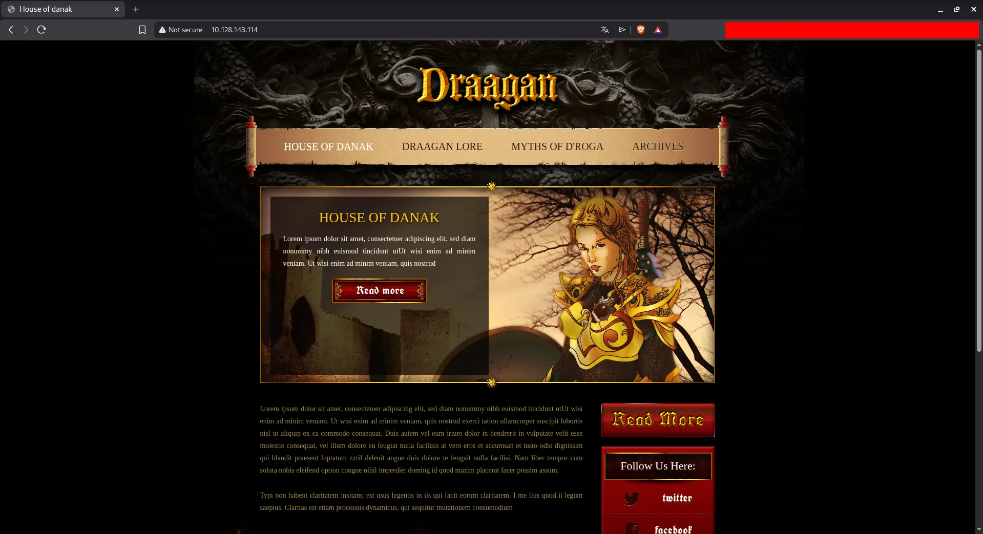 Website homepage