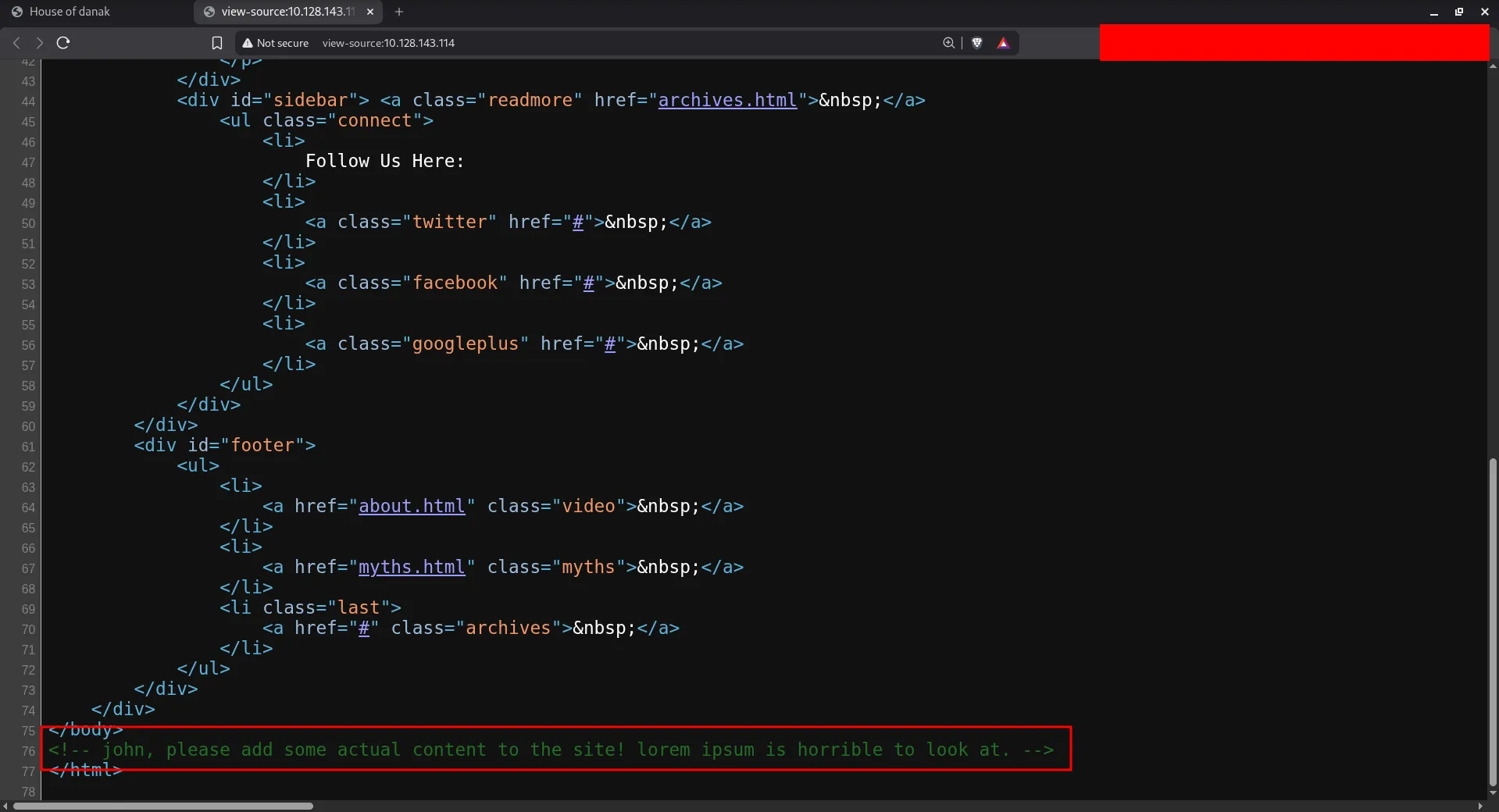 Source code comment hint