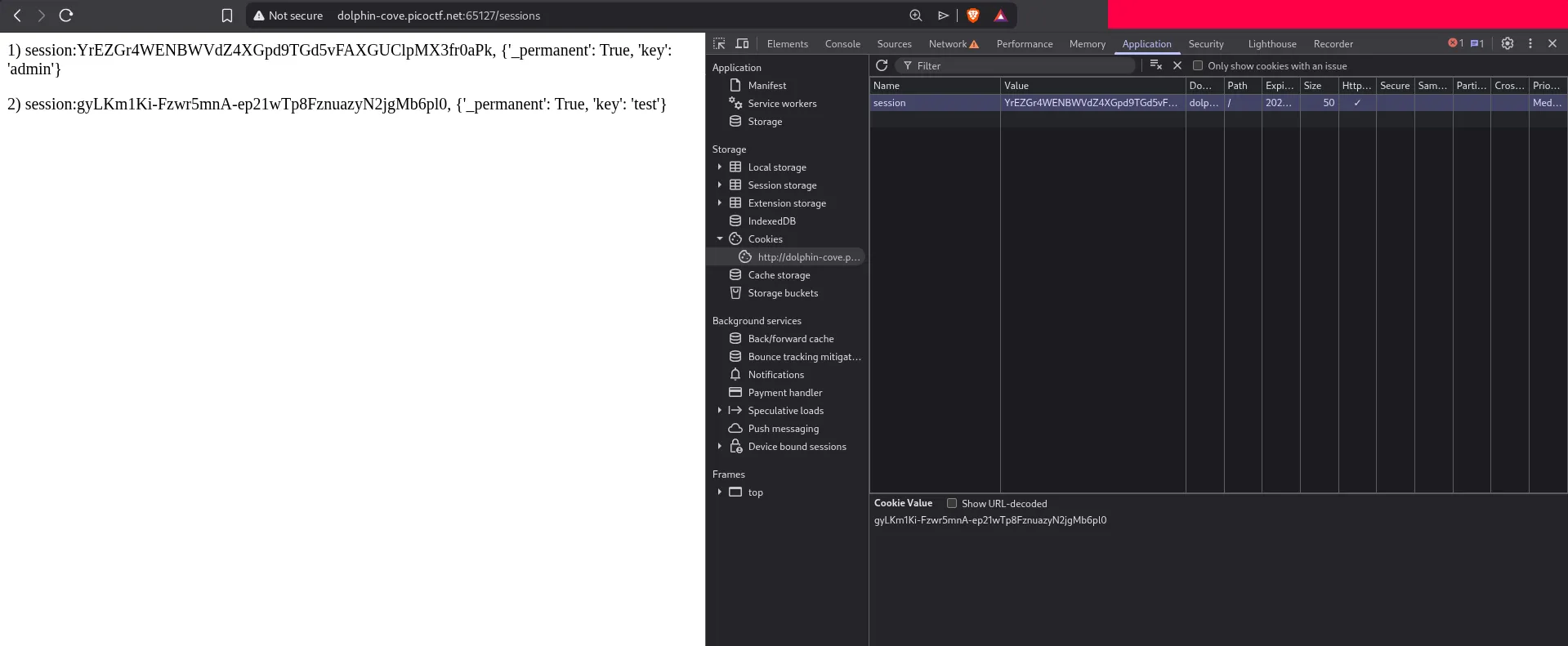 Replacing the session cookie