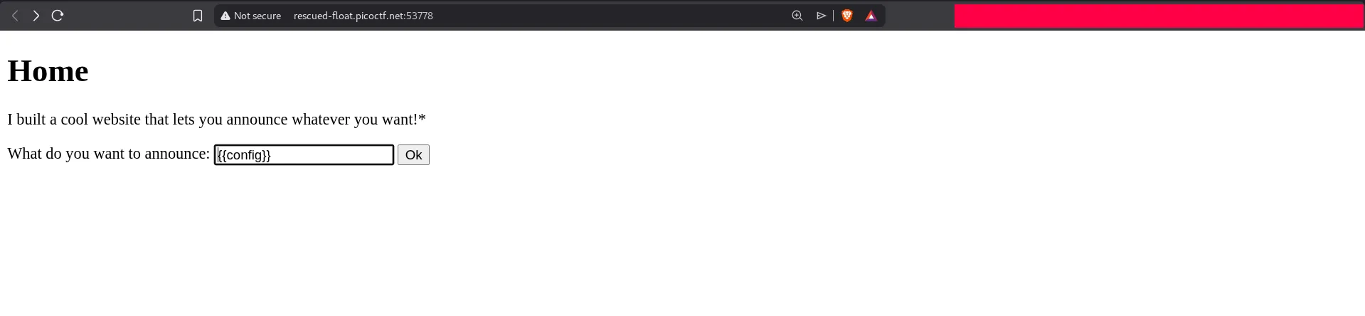Using config object to identify Flask